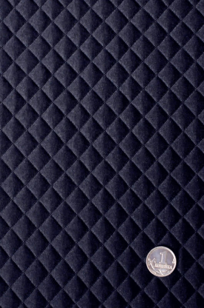 Трикотаж (Стежка) "Темно-синий"