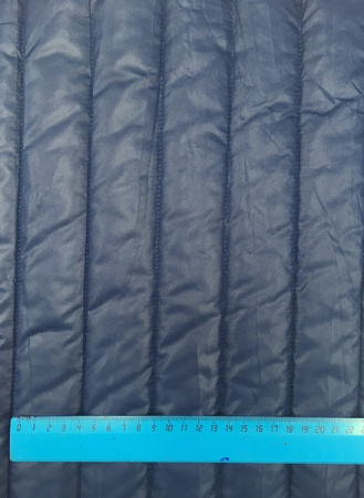 Стежка курточная Полосы темно-синяя