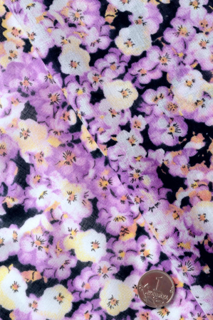 Батист МЕЛКИЕ ЦВЕТОЧКИ сиреневые