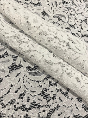 Кружевное полотно СВАДЕБНЫЙ ЦВЕТНИК ткань