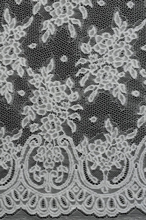 Кружевное полотно Ажурный купон молочный 1