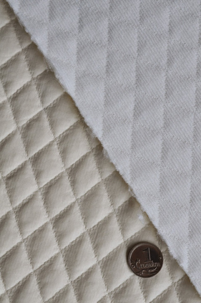 Искусственная кожа на трикотажной основе СТЕЖКА Молочная 2