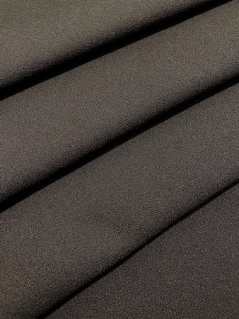 Креп плательно - костюмный ЧЕРНЫЙ