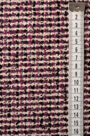 Ткань костюмная ШАНЕЛЬ черно-сливовая 3