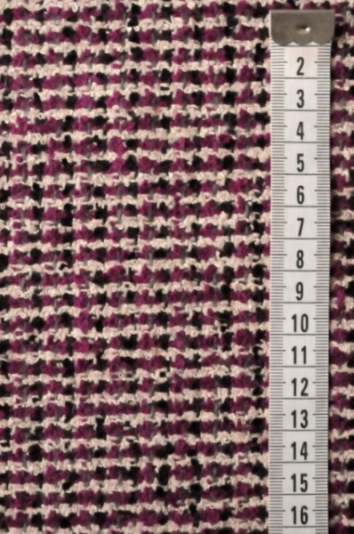 Ткань костюмная ШАНЕЛЬ черно-сливовая 3