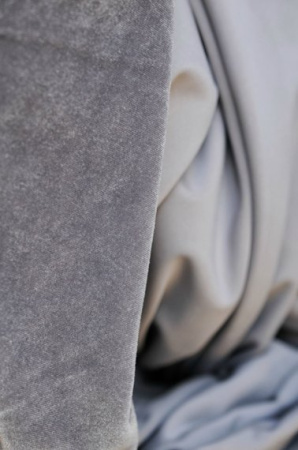Велюр, цвет светло - серый 3