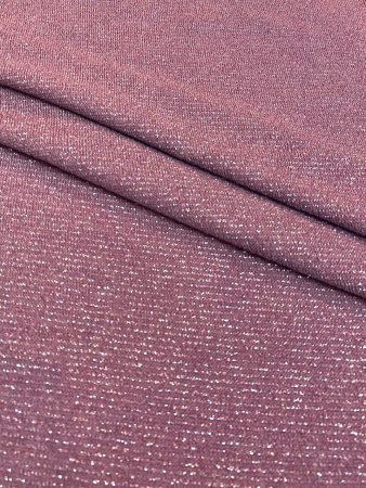 НОВИНКА! Трикотаж (Ангора) с люрексом ПЫЛЬНАЯ РОЗА