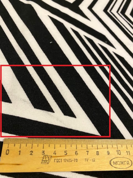 Трикотаж "Черно - белая геометрия"