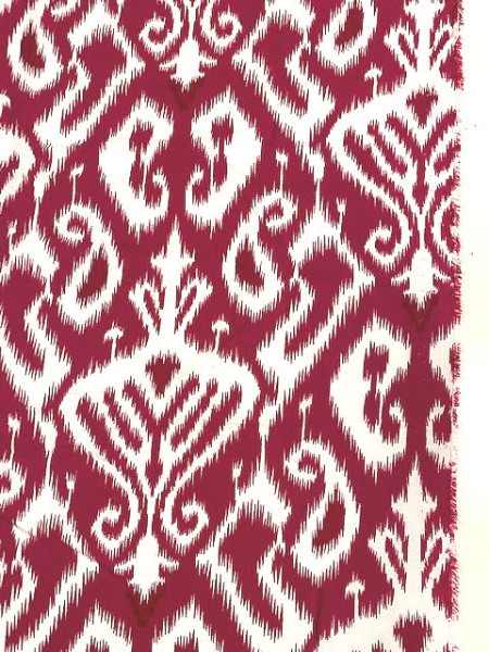 Штапель ИКАТ фуксия