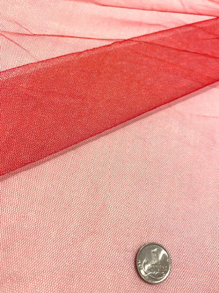 Фатин однотонный "Красный" 100см. Фатин однотонный "Красный" 100см. ткань