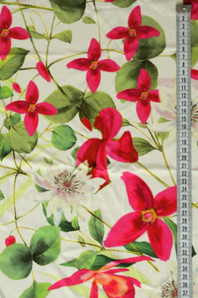 Трикотаж холодная вискоза Флора 2