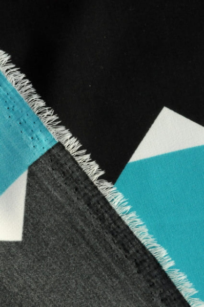 Креп плательно - костюмный Геометрический рисунок 4