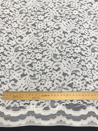 Кружевное полотно СВАДЕБНЫЙ ЦВЕТНИК ткань