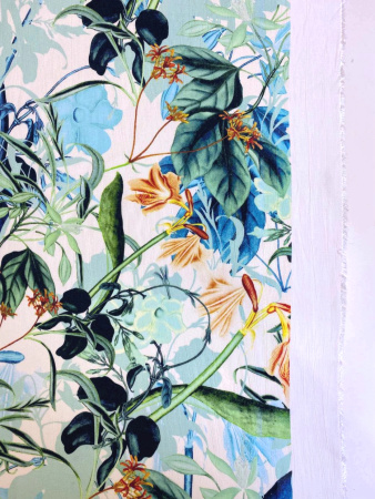 Вискоза ТРОПИКИ зеленые