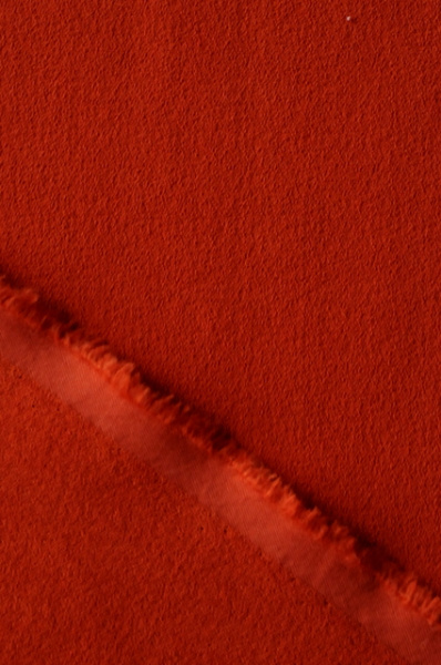 Креп-стрейч плательно-костюмный однотонный Рыжий кирпич 2