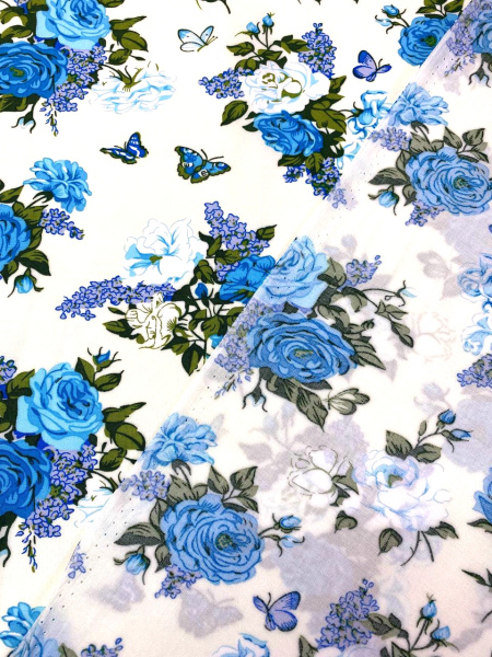 Штапель БУКЕТЫ ИЗ БИРЮЗОВЫХ РОЗ