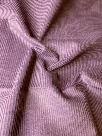 Вельвет однотонный "Пыльный сиреневый" ткани