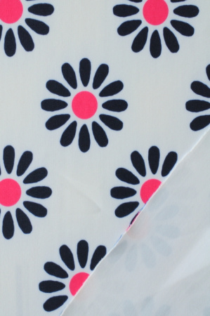 Бифлекс для купальников Ромашки темно-синие 2