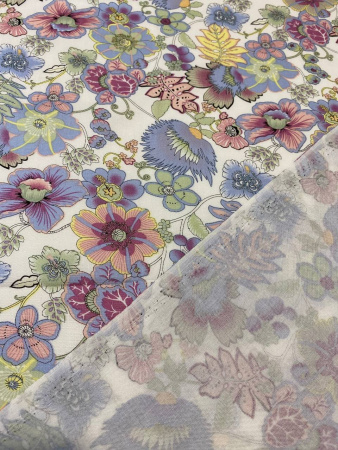 Вискоза ИЗЫСКАННЫЙ МИЛЬФЛЕР молочно-сливочный