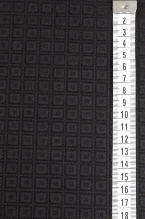 Жаккард КУБИКИ ПЛЕТЕНЫЕ черный 4