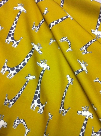 Креп -стрейч Забавные жирафики 2