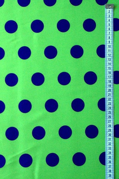 Хлопок ЯРКИЕ ГОРОШКИ зеленое яблоко