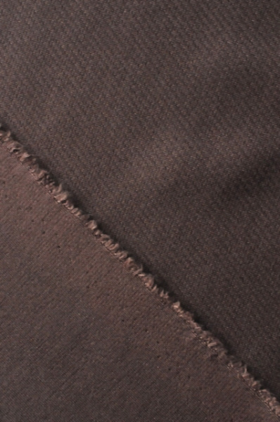 Трикотаж джерси Диагональный рубчик шоколадный 2