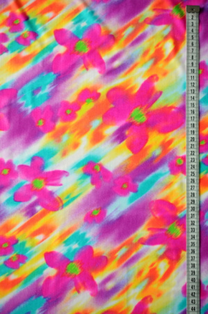 Бифлекс для купальников Цветы под дождем 2