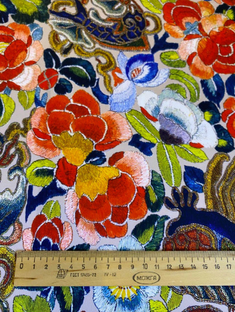 Шелк искусственный ЯРКИЕ ЭМОЦИИ красный