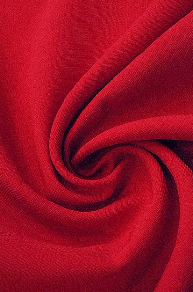 Креп ОДНОТОННЫЙ красный