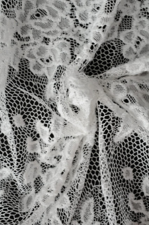 Кружевное полотно Ажурный купон молочный 3