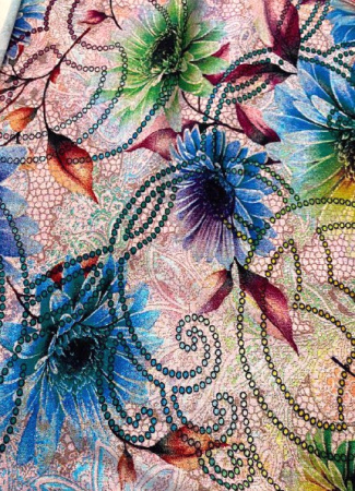 Трикотаж  вискозный АСТРЫ ткань