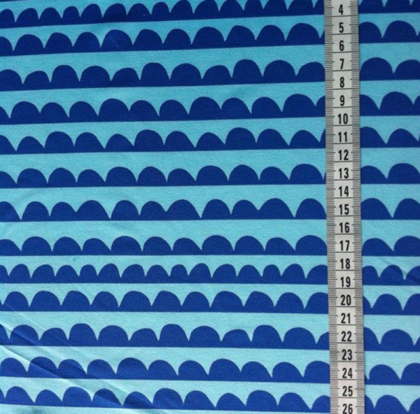 Бифлекс для купальников Синие фестончики 3