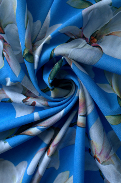 Креп стрейч Цветы весны 3