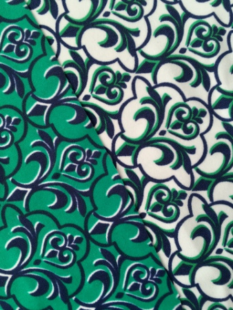 Бифлекс для купальников Восточный узор  бел 4