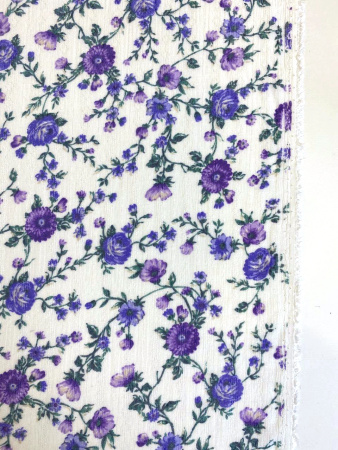 Вискоза ЦВЕТЫ ПРОВАНСА сирень