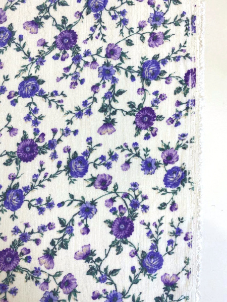 Вискоза ЦВЕТЫ ПРОВАНСА сирень