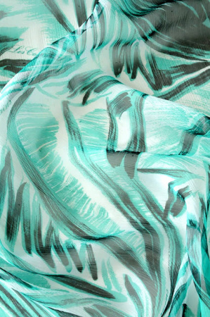 Крэш - шифон ОФЕЛИЯ бирюзовый