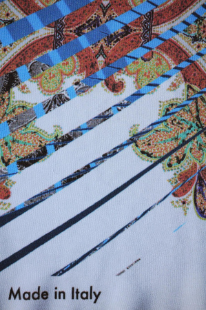 Шелк натуральный ЭТНО голубой