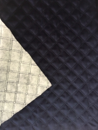 Бархатная стежка Темно-синяя 2