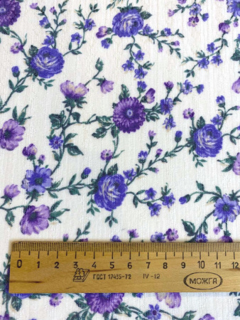 Вискоза ЦВЕТЫ ПРОВАНСА сирень