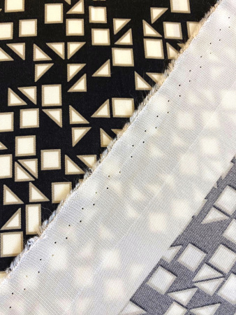 Вискоза ГЕОМЕТРИЯ молочная