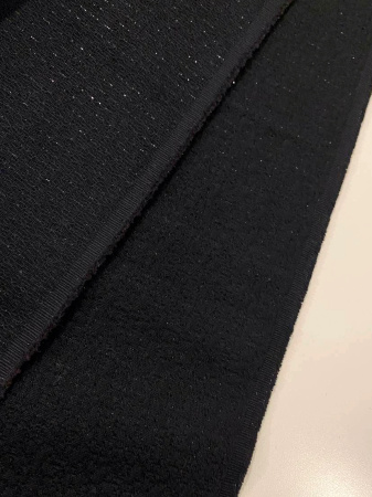 Креп С ЛЮРЕКСОМ черный