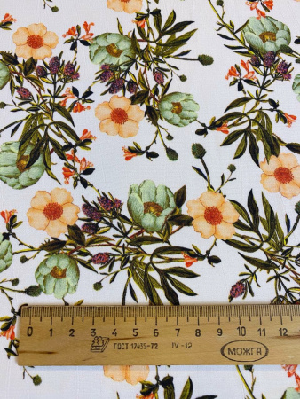 Вискоза НЕЖНЫЙ МИЛЬФЛЕР персик