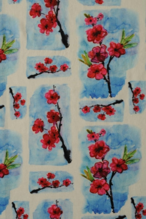 Трикотаж масло холодное Японская весна 1