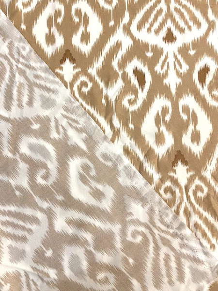 Штапель ИКАТ бежевый