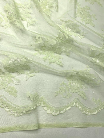 Гипюр "Букетики оливы" ткань