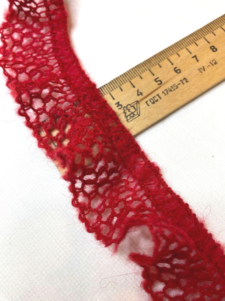 Кружево КУШ-0001 красный