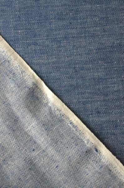 Лен однотонный СИНИЙ ДЖИНС