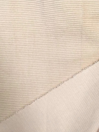 Вельвет однотонный ТОПЛЕНОЕ МОЛОКО  ткани